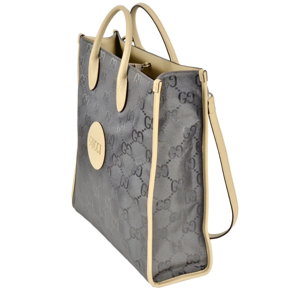 GUCCI Gray Leather Tote Bag - Picture 2 of 8
